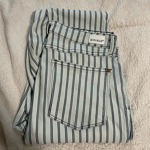 Judy blue striped flare jeans